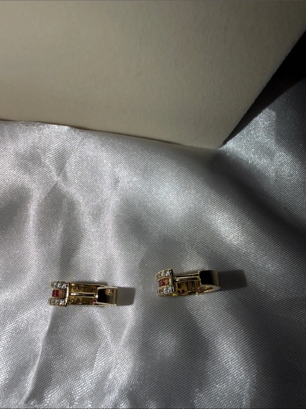 Multi-Row Crystal & Colored Stone Huggie Earrings